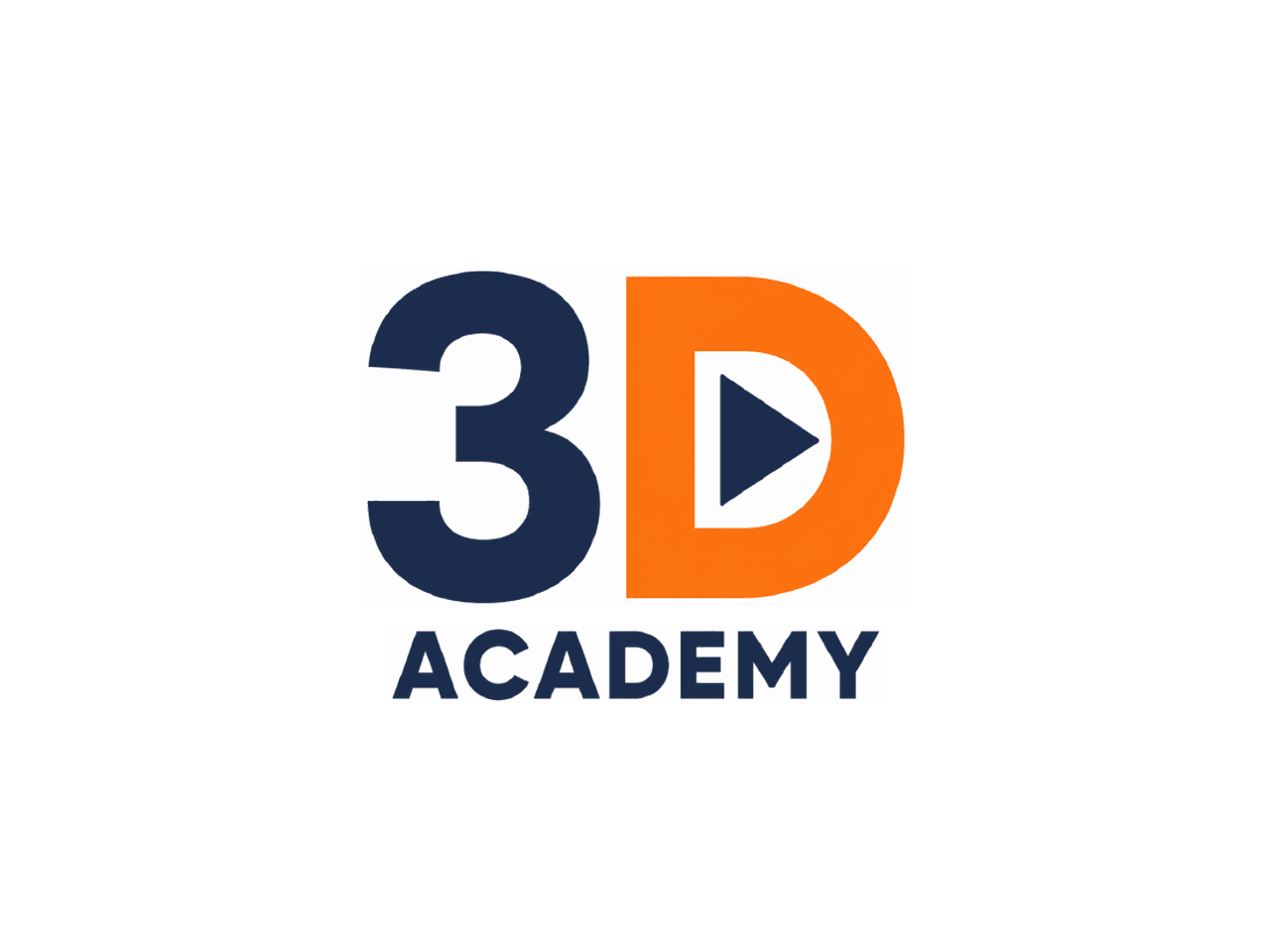 新しい3D ACADEMYロゴ(スタックロゴ・白背景)