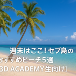 週末はここ！セブ島のおすすめビーチ5選【3D ACADEMY生向け】
