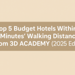 3D ACADEMYから徒歩1〜3分！おすすめ格安ホテル5選（2025年版）