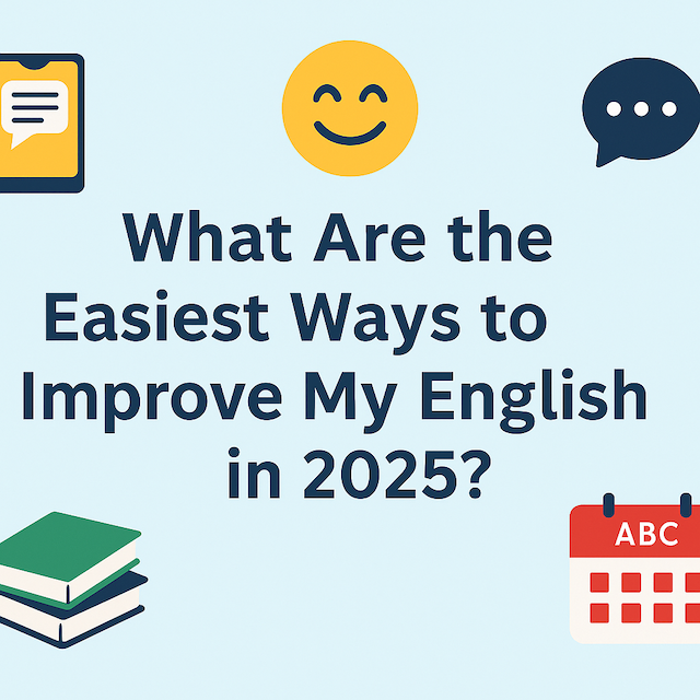 What Are the Easiest Ways to Improve My English in 2025?