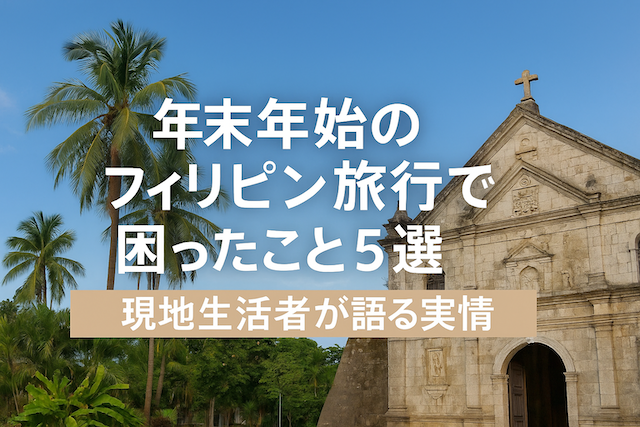 年末年始のフィリピン旅行で困ったこと5選｜現地生活者が語る実情