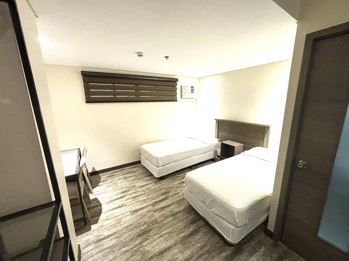 2人部屋シングルベッド1