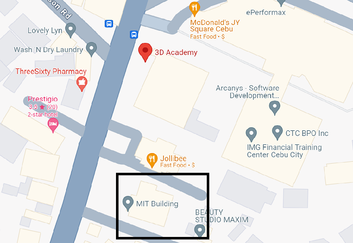 MIT外部寮の地図