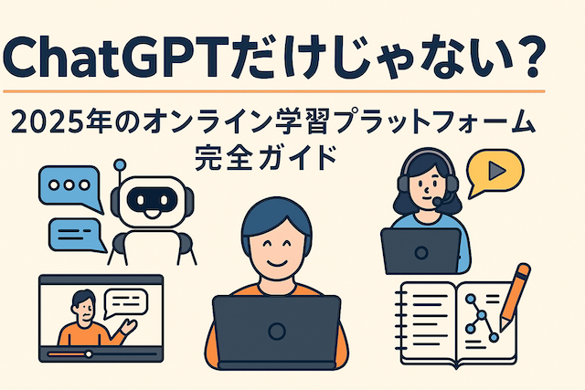 ChatGPTだけじゃない?2025年のオンライン学習プラットフォーム完全ガイド