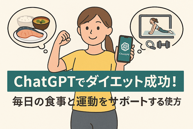 ChatGPTでダイエット成功!毎日の食事と運動をサポートする使い方