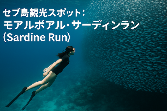 セブ島観光スポット:モアルボアル・サーディンラン(Sardine Run)