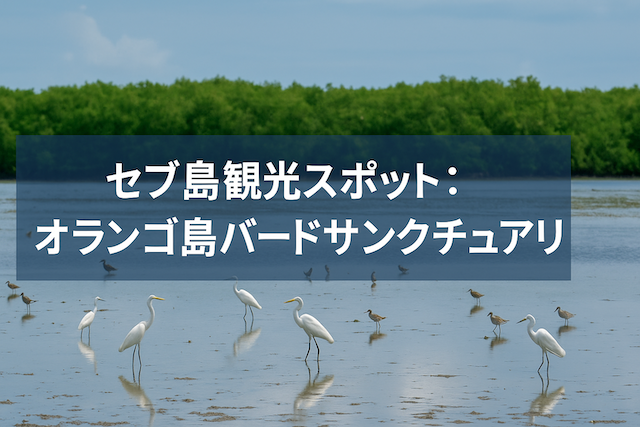 セブ島観光スポット: オランゴ島バードサンクチュアリ