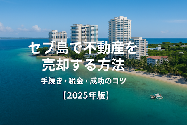 セブ島で不動産を売却する方法:手続き・税金・成功のコツ【2025年版】