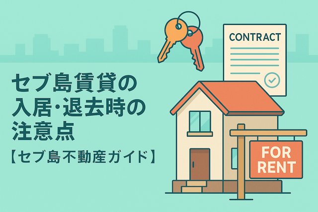 セブ島賃貸の入居・退去時の注意点【セブ島不動産ガイド】
