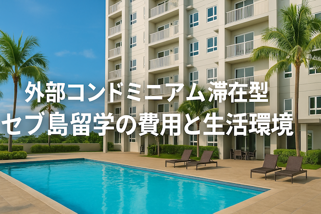 外部コンドミニアム滞在型セブ島留学の費用と生活環境