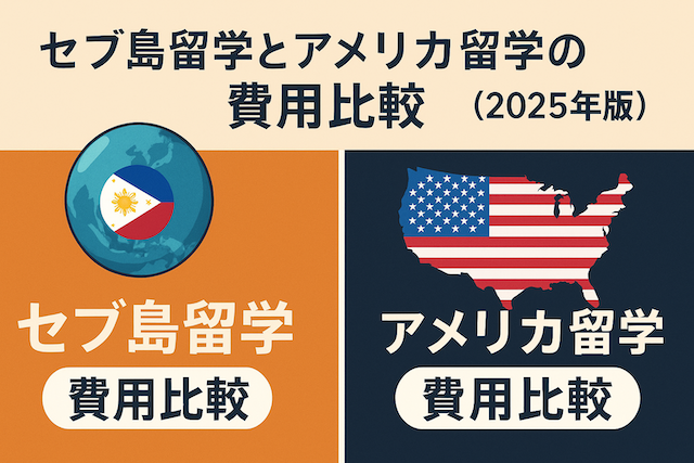 セブ島留学とアメリカ留学の費用比較(2025年版)