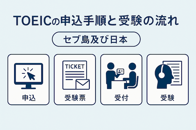 TOEICの申込手順と受験の流れ【セブ島及び日本】