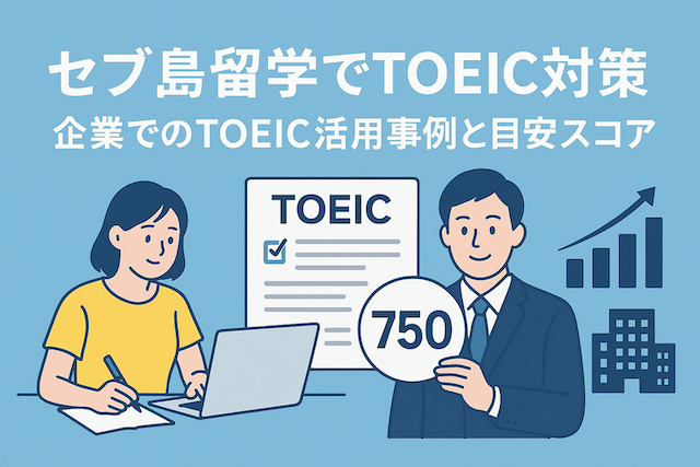 セブ島留学でTOEIC対策:企業でのTOEIC活用事例と目安スコア