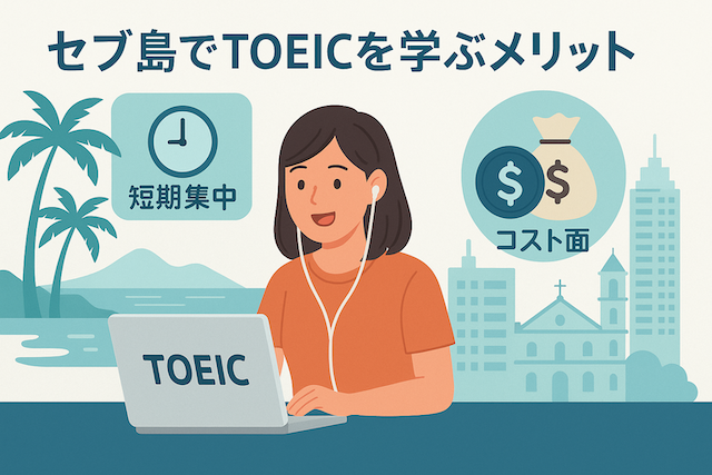 セブ島でTOEICを学ぶメリット(短期集中・コスト面)
