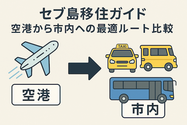 セブ島移住ガイド: 空港から市内への最適ルート比較