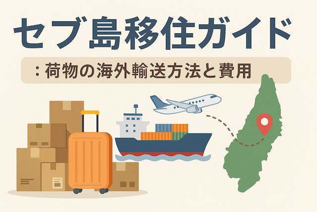 セブ島移住ガイド:荷物の海外輸送方法と費用