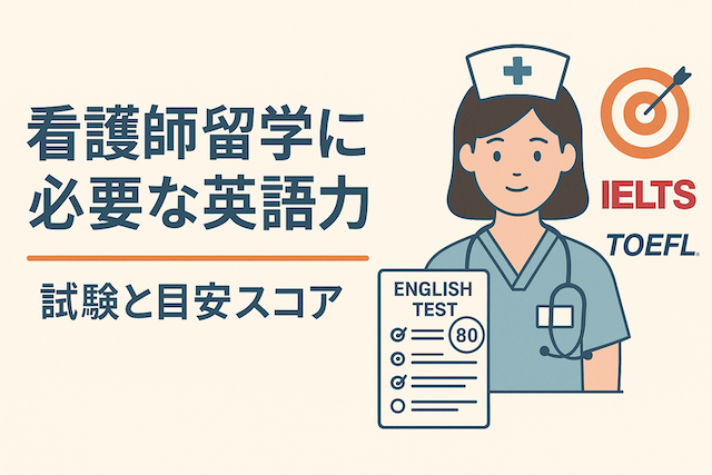 看護師留学に必要な英語力:試験と目安スコア