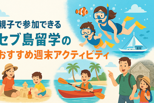 親子で参加できるセブ島留学のおすすめ週末アクティビティ