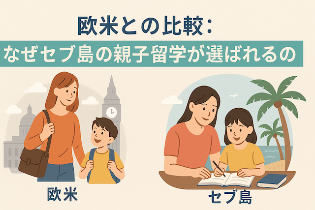 欧米との比較:なぜセブ島の親子留学が選ばれるのか