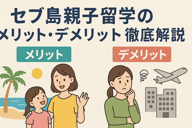セブ島親子留学のメリット・デメリット徹底解説