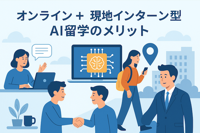 オンライン+現地インターン型AI留学のメリット