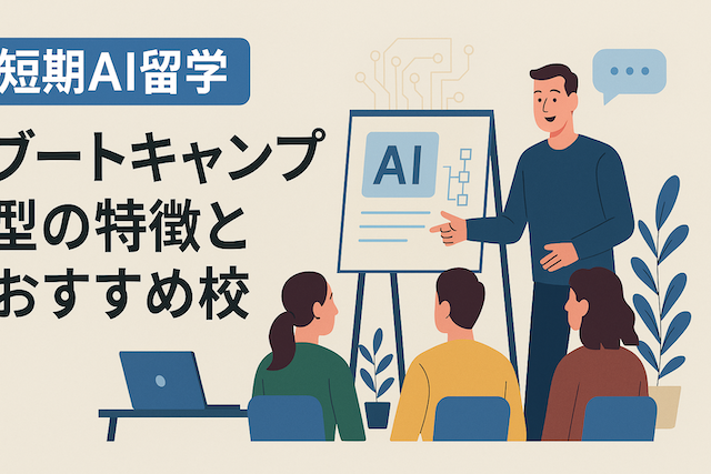 短期AI留学:ブートキャンプ型の特徴とおすすめ校