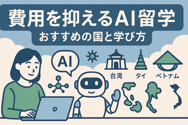 費用を抑えるAI留学:おすすめの国と学び方