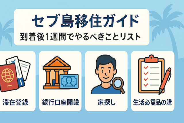 セブ島移住ガイド: 到着後1週間でやるべきことリスト
