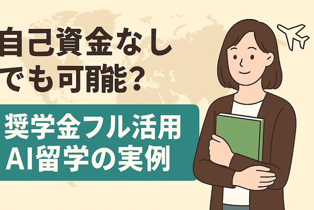 自己資金なしでも可能?奨学金フル活用AI留学の実例