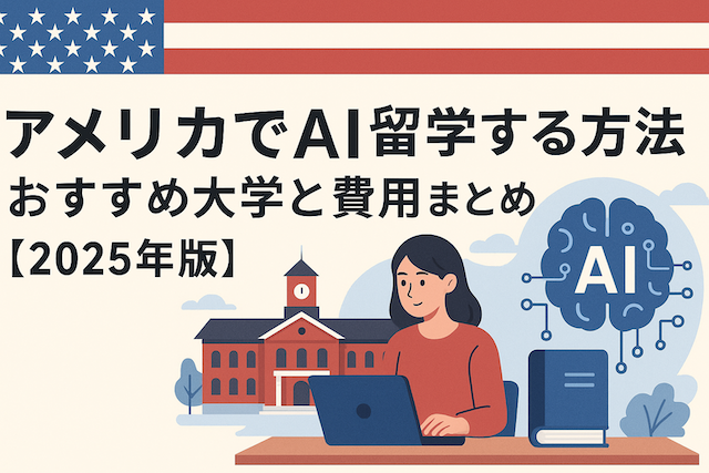 アメリカでAI留学する方法:おすすめ大学と費用まとめ【2025年版】