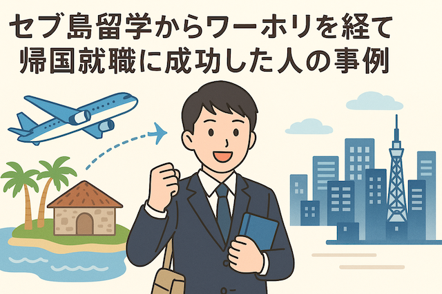 セブ島留学からワーホリを経て帰国就職に成功した人の事例