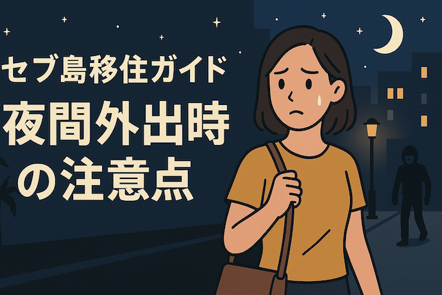 セブ島移住ガイド: 夜間外出時の注意点