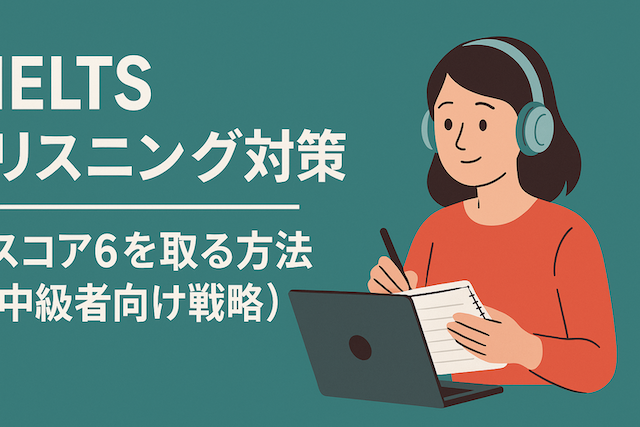 IELTSリスニング対策: スコア6を取る方法(中級者向け戦略)