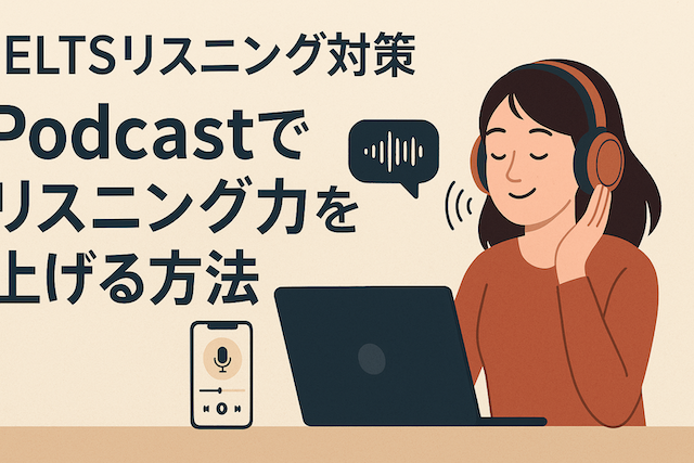 IELTSリスニング対策: Podcastでリスニング力を上げる方法