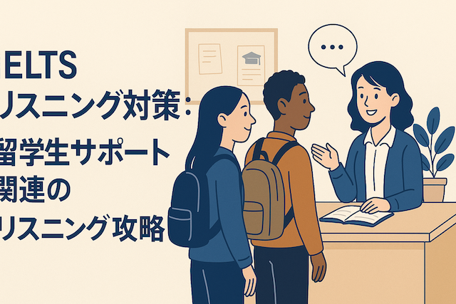 IELTSリスニング対策: 留学生サポート関連のリスニング攻略