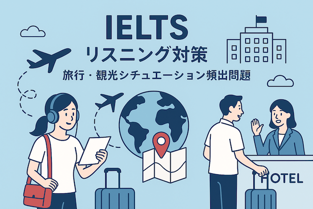 IELTSリスニング対策: 旅行・観光シチュエーション頻出問題