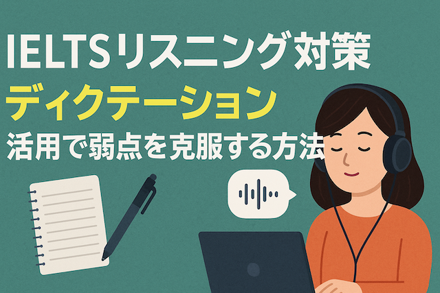 IELTSリスニング対策: ディクテーション活用で弱点を克服する方法