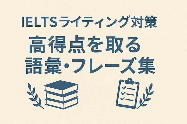 IELTSライティング対策 高得点を取る語彙・フレーズ集