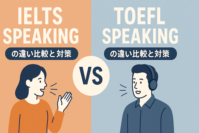 IELTSスピーキング対策:IELTS SpeakingとTOEFL Speakingの違い比較と対策