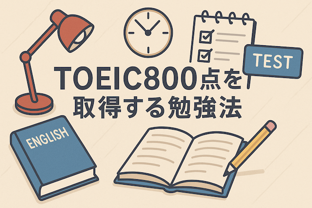 TOEIC800点を取得する勉強法