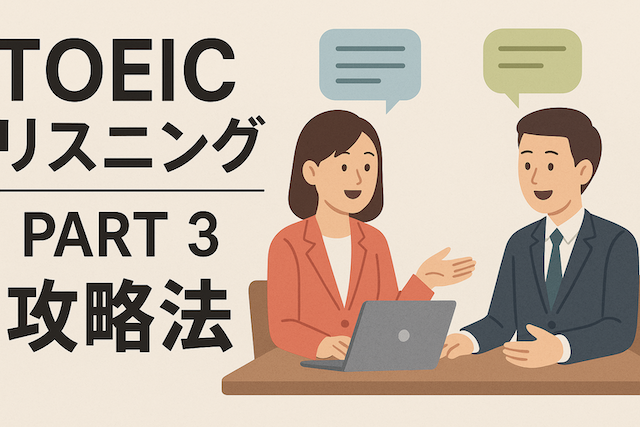 TOEICリスニング Part 3 攻略法(会話問題)