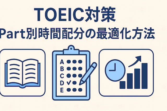 TOEIC対策 Part別時間配分の最適化方法