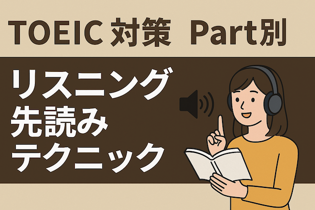 TOEIC対策 Part別リスニング先読みテクニック