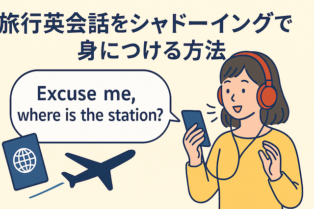 旅行英会話をシャドーイングで身につける方法