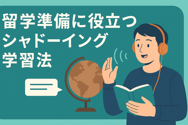 留学準備に役立つシャドーイング学習法