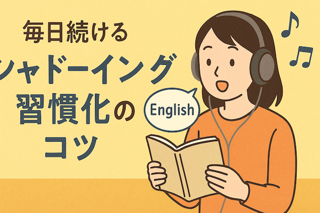 毎日続けるシャドーイング習慣化のコツ
