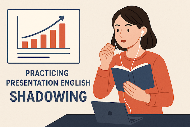 プレゼンテーション英語をシャドーイングで練習する