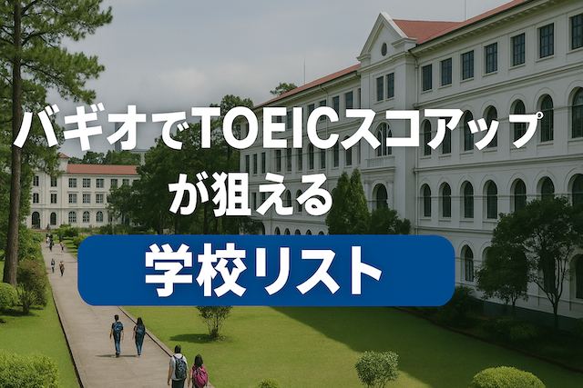 バギオでTOEICスコアアップが狙える学校リスト