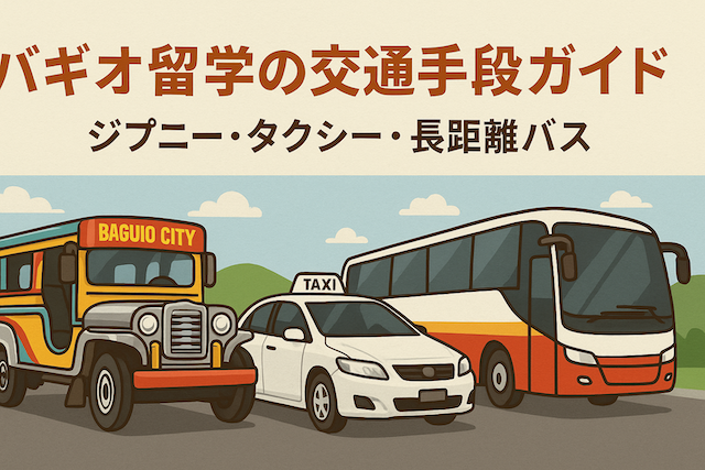 バギオ留学の交通手段ガイド:ジプニー・タクシー・長距離バス