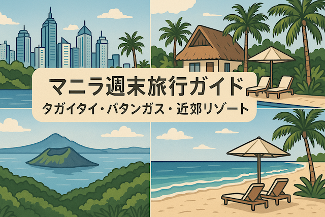 マニラ週末旅行ガイド【タガイタイ・バタンガス・近郊リゾート】